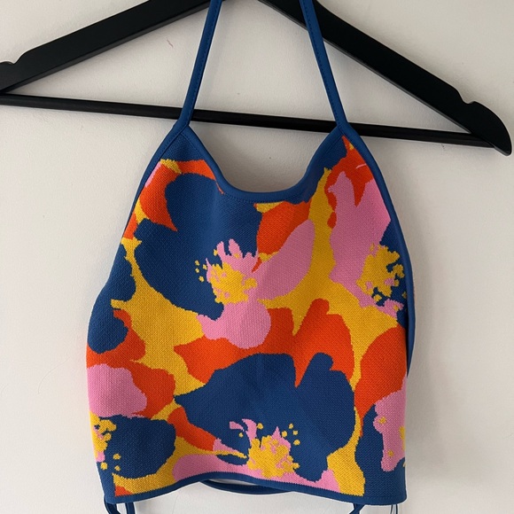 NWT Zara colourful halter style top - Picture 3 of 4